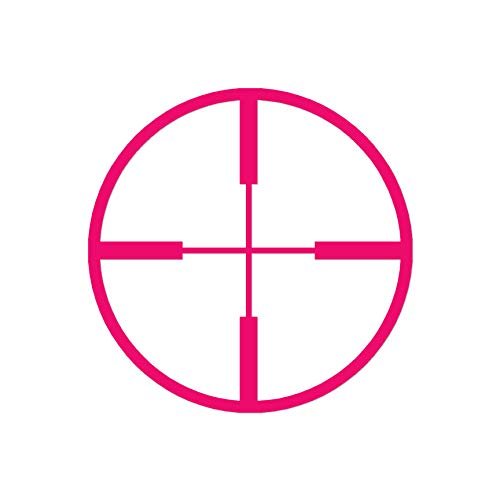 Decorative Decal - Crosshair Target 3.75" x 3.75" - Hot Pink - Vinyl Sticker