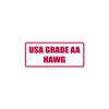 USA Grade AA HAWG - Vinyl Decal Sticker - 6" x 2.5" - Red view 1