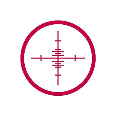 Decorative Decal - Target Crosshairs 3.75" x 3.75" - Red - Vinyl Sticker