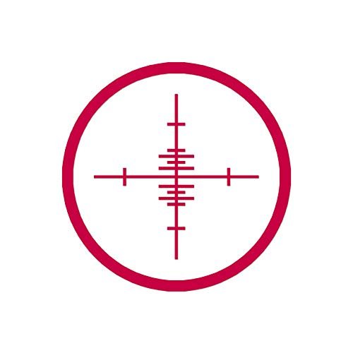 Decorative Decal - Target Crosshairs 3.75" x 3.75" - Red - Vinyl Sticker