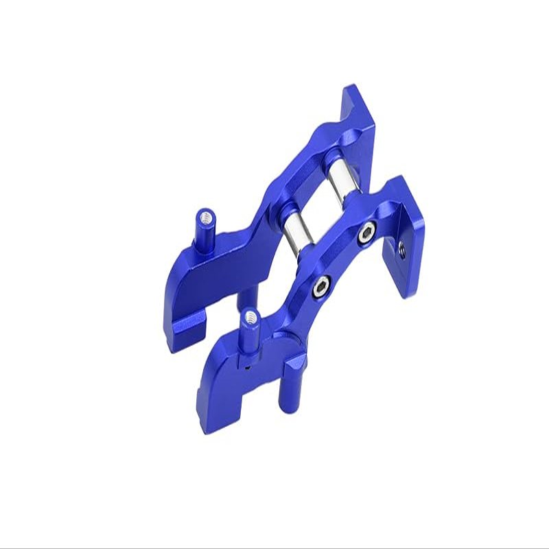 GPM For Traxxas 1/16 Mini E-Revo Upgrade Parts Aluminum Rear Wing Mount - 1 Set Blue