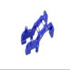 GPM For Traxxas 1/16 Mini E-Revo Upgrade Parts Aluminum Rear Wing Mount - 1 Set Blue view 1