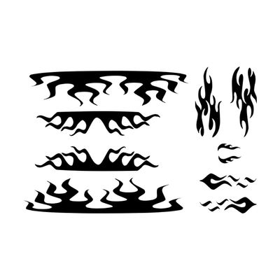 Wild Dingos LLC Flame Kit Style 2 Golf Cart ATV Large Vinyl Decal Sticker Black