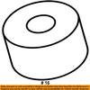 Genuine Honda 74822-T2A-000 Trunk Hinge Cushion view 2