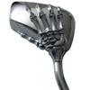MotorToGo CHROME SKULL HAND SKELLINGTON REARVIEW MOTORCYCLE MIRRORS Compatible for 2006 Honda Shadow VLX 600 VT600CD Deluxe view 3