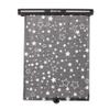 Diono Starry Night Car Window Shade for Baby, Retractable Car Sun Shade for Blocking Sun Glare, UV Rays with Glow in The Darks Stars, Black view 1