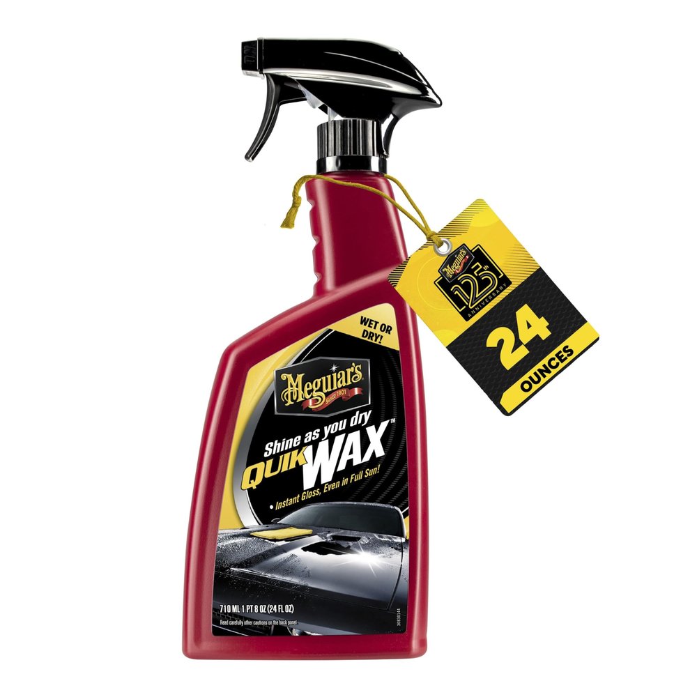 Meguiars Quik Wax, Spray Wax, Spray On Car Wax For Protection, Enhances Shine; Use On Exterior Paint And Clear Coat On Cars, Trucks & Suvs; Apply On Wet Or Dry Paint, Even In Direct Sunlight - 24 Oz