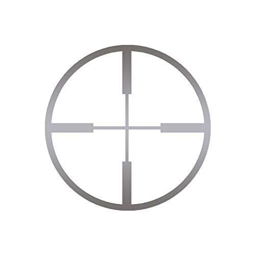 Decorative Decal - Crosshair Target 3.75" x 3.75" - Silver - Vinyl Sticker