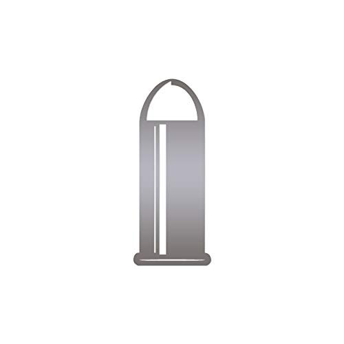 Bullet Ammo Shell - Vinyl Decal Sticker - 2.5" x 6" - Silver
