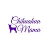 Chihuahua Mama - Vinyl Decal Sticker - 7.25" x 3.75" - Purple view 1