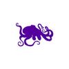 Octopus Squid - Vinyl Decal Sticker - 6" x 3.75" - Purple view 1