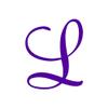 Mural Cursive Font L Initial - Vinyl Decal Sticker - 3.1" x 3.75" - Purple view 1