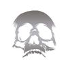 Skull Bones Skeleton - Vinyl Decal Sticker - 3.75" x 4" - Silver view 1