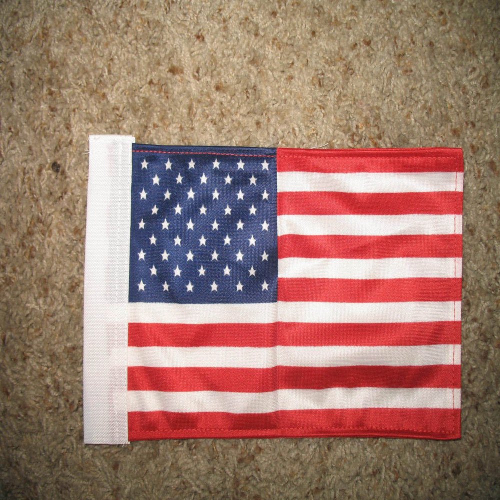 Flag USA Nylon 2 Ply Boat Motorcycle Car Banner with Sleeve