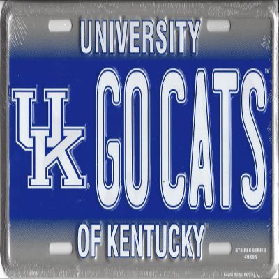 Kentucky Wildcats GOCATS Metal License PlateQ