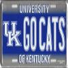 Kentucky Wildcats GOCATS Metal License PlateQ view 1