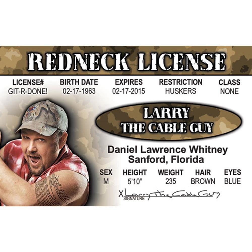 Signs 4 Fun NRNIDC Cable Guy's Driver's License