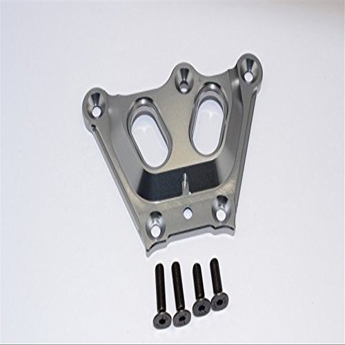 GPM For Team Losi 5ive-T Upgrade Parts Aluminum 7075 Front Top Chassis Brace - 1Pc Gray Silver