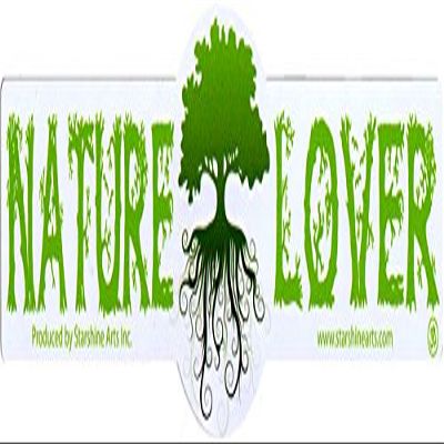 Nature Lover - Bumper Sticker / Decal (9.5" X 2.5")