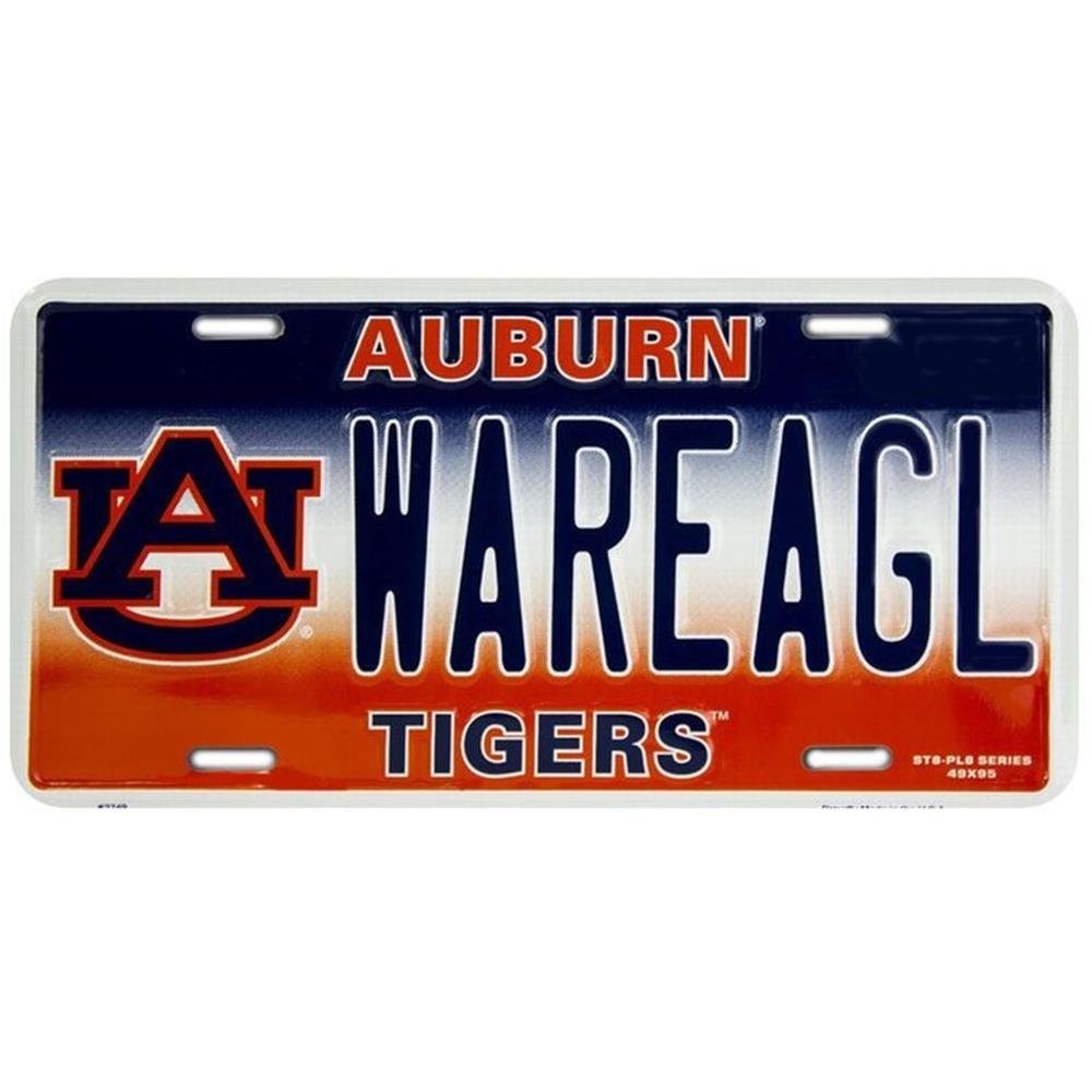 Signs 4 Fun Parody License Plate | Auburn Tigers | 12 x 6 Decorative License Plate | Decoration Plate for Vehicle/Wall | Man Cave Decorations | Made in The USA