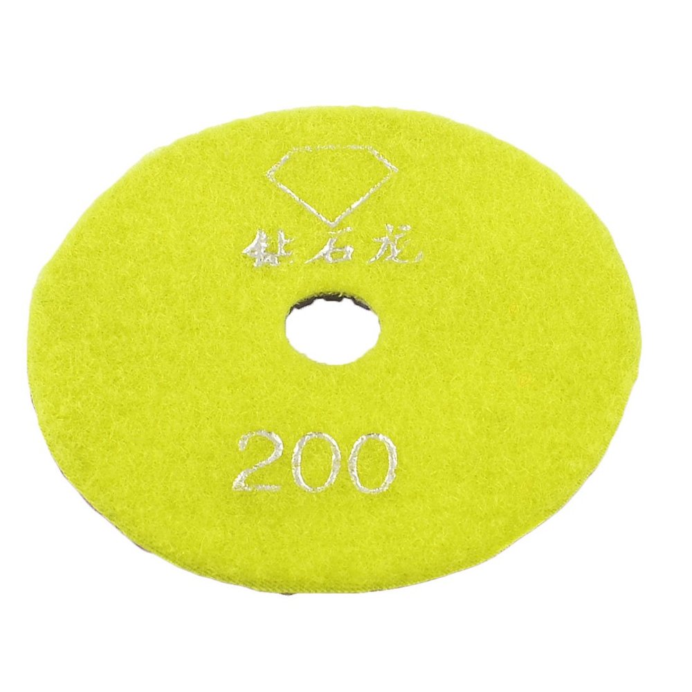 Uxcell 10cm Diameter 5mm Thickness 200 Grit Marble Diamond Polishing Pad