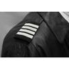 AeroPhoenix - Pilot Four Bar Epaulets - Captain - Silver Metallic on Black view 2