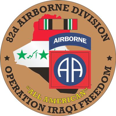 82nd Airborne Division OIF 5.5 Inch Decal (2 Pack)