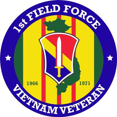 1st Field Force Vietnam Veteran 5.5 Inch Decal (2 Pack)