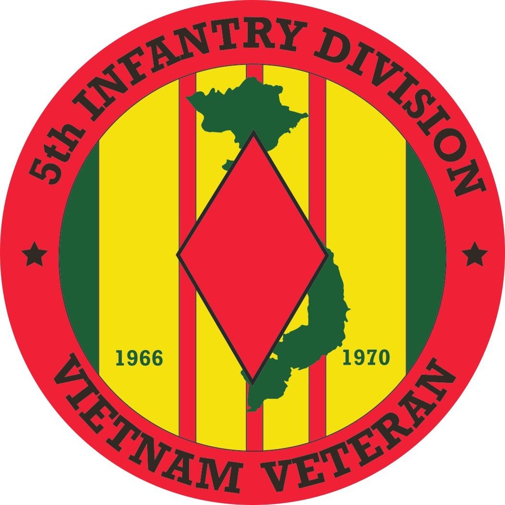 5th Infantry Division Vietnam Veteran 5.5 Inch Decal (2 Pack)
