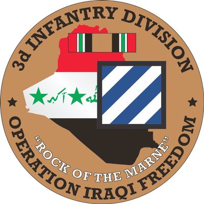3rd Infantry Division OIF 5.5 Inch Decal (2 Pack)