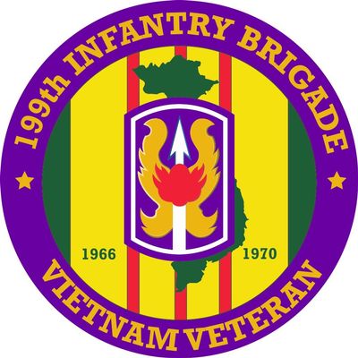 199th Light Infantry Brigade Vietnam Veteran 5.5 Inch Decal (2 Pack)
