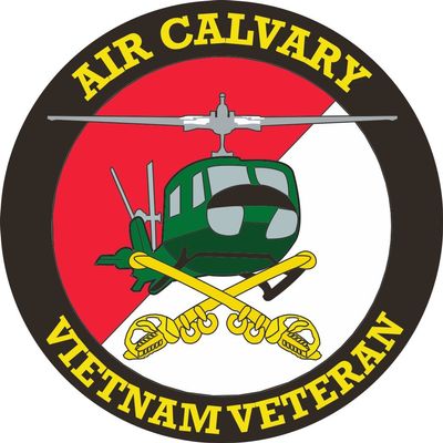 Air Cavalry Vietnam Veteran 5.5 Inch Decal (2 Pack)