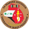 2nd Marine Division OIF 5.5 Inch Decal (2 Pack) view 1