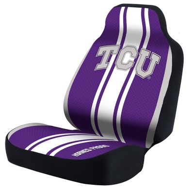Coverking Compatible for Universal Seat Vest Designer 1Pc - Texas Christian University - Ela56