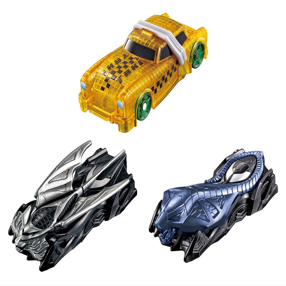 Gashapon Rider Drive Shift car 04 Normal Set of 3