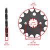 Caltric Black O-Ring Drive Chain & Sprockets Kit Compatible with Suzuki Vz800 Vz-800 Marauder 1997-2004 view 3