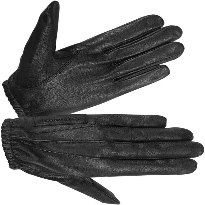 Hugger Ladies Lined Police Glove Pull on with Kevlar (X-Small, Black)