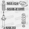 Rear Shock Absorber Boot Febest NSHB-B10RR Oem 55240-95F0A view 2
