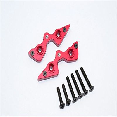 Axial Yeti (AX90026) & Yeti SCORE (AX90068) Upgrade Parts Aluminum Rear Cage Components - 2 Pcs Set Red