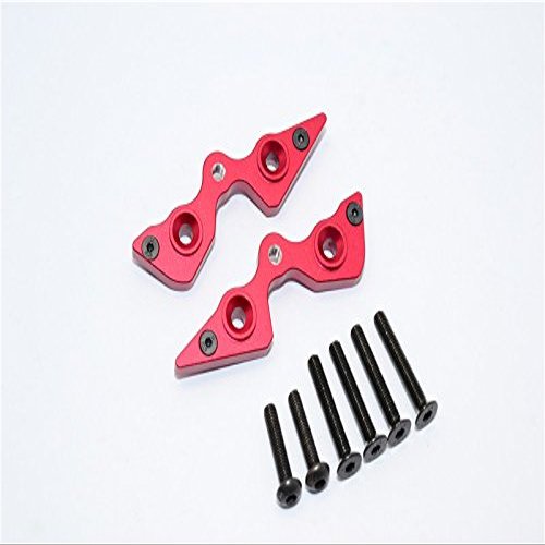 Axial Yeti (AX90026) & Yeti SCORE (AX90068) Upgrade Parts Aluminum Rear Cage Components - 2 Pcs Set Red