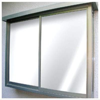 Meiwa Gravure GP-4686 Window Tying Sheet (Energy-Saving Mirror Type), Silver, Length 18.1 inches (46 cm) x 35.4 inches (90 cm) Roll