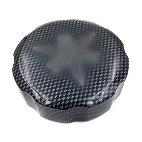 SMT-Carbon Front Master Cylinder Fluid Reservoir Cap Cover Engraved Compatible With 1998-2014 YZF R1 2006-2012 YZF R6S 1995-2009 YZF 600R 2006-2015 FJR1300A [B00RNIY7V0]
