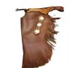 B Bar B Western Chaps Deluxe Buckle Strap Floral S Rust 05-05-0072 view 1