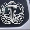 Rad Dezigns Airborne Wings Military Car or Truck Window Laptop Decal Sticker - White 6in X 3in view 1