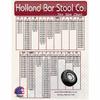 Holland Bar Stool Co. 35 x 12.5 Illinois Tire Shade view 2
