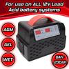 12V 10AMP/6 amp Rapid Charger with 2AMp Trickle Charger - Camper Charger view 2