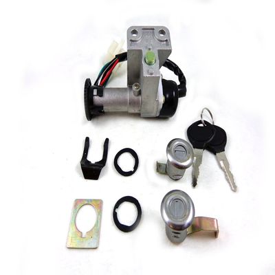 4 Wire Ignition Key Switch Assembly Set for 49cc 50cc 110cc 150cc 250cc Chinese Moped Scooter