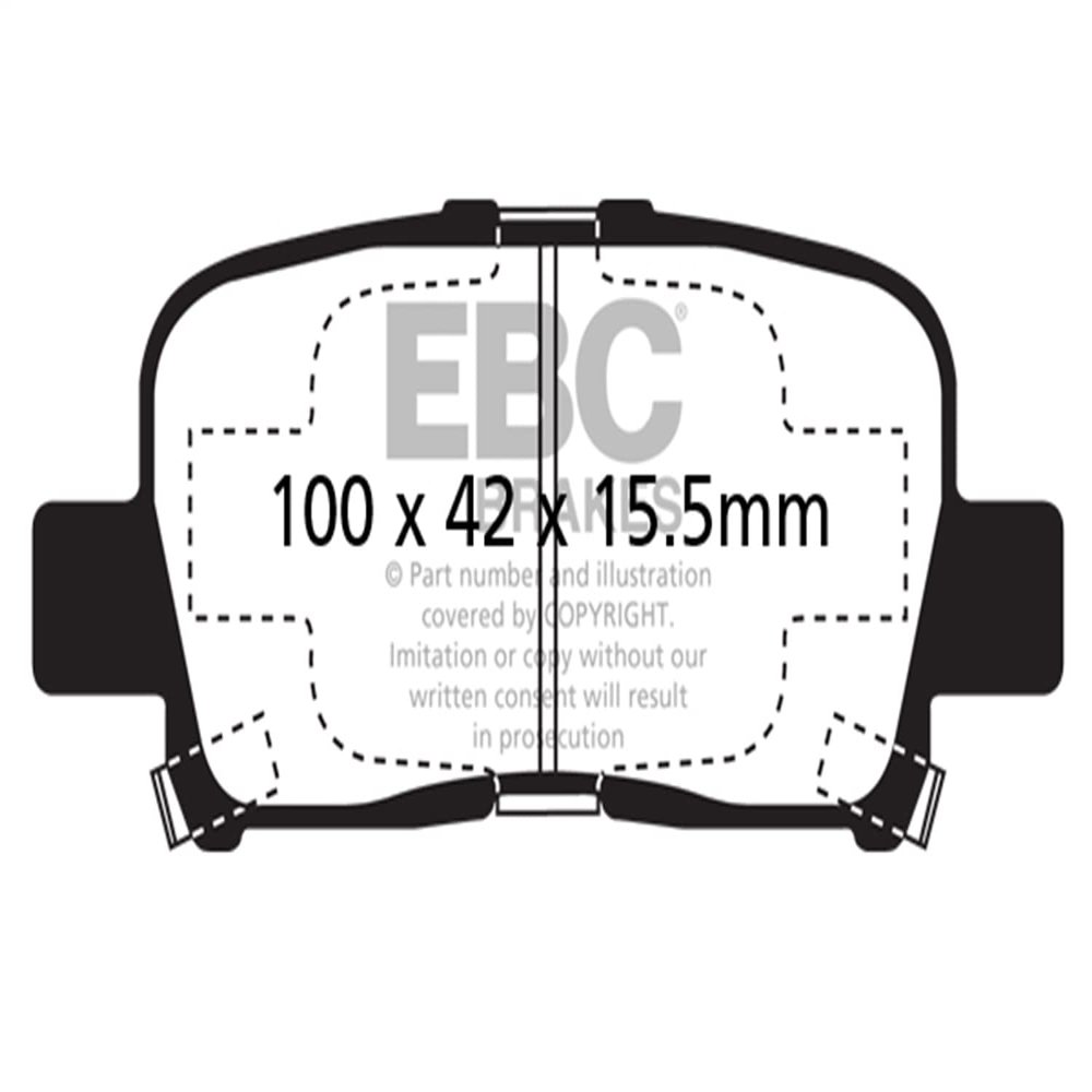 EBC Brakes Yellowstuff 4000 Series Street DP41662R to Fit HONDA,ACURA