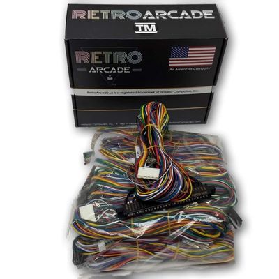 Jamma Board Standard Cabinet Wiring Harness Loom for Jamma 60-in-1 PCB Board (10 Pack)