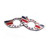 iJDMTOY Union Jack Style Wing Emblem Rings Compatible with Mini Cooper R60 Countryman R61 Paceman Door Lock Knobs, Red/Blue UK Flag Design view 2